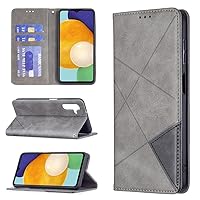 Retro Case for Samsung Galaxy A13 5G 6.5 inch Smartphone Protective Cover PU Leather Wallet Case Stand Invisible Magnetism Compatible with Galaxy A13 5G (Released 2021) Cellphone - Gray