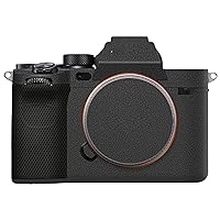 Fujing&Mebont Anti-Scratch Camera Body Skin Cover Protector Film for Sony A7M4 / A7IV- Protective Decoration and Wear Resistance #Leather Grain Black