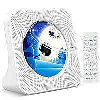 CD Player Bluetooth Desktop CD Players for Home CD Player with Speakers with Remote Control & Dust Cover Display FM Radio Timer USB AUX Headphone Port
