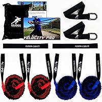 Kbands Fusion Cables Resistance Bands for Baseball and Softball - Increase Shoulder Strength and Rotational Power with A Split Mounting Position
