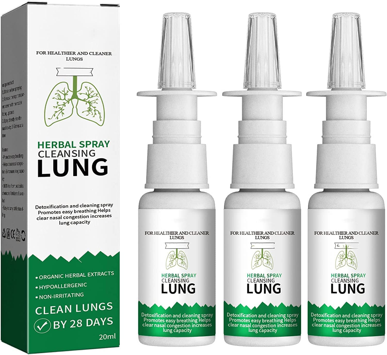 2023 New OnNature Organic Herbal Lung Cleanse & Repair Nasal Spray PRO,Nasove Natural Herbal Essence Cleansing Lung Spray,Organic Herbal Lung Cleanse Repair Nasal Spray(3PCs)
