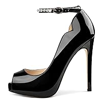 Eithy Women's Platforms Pumps Thin High Heels Shoes for Wedding Party