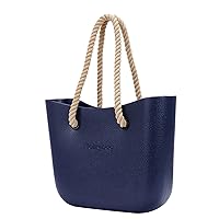 Rubber Tote Handbag for Women with 1 pair of Handles, EVA Foam Beach Bag Lightweight Waterproof Shoulder Zipper Bags