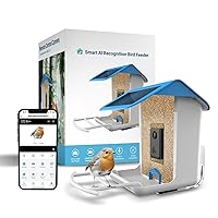 Bird Feeder with Camera,Bird Feeder with Camera Wireless Outdoor,Smart Bird Feeder with Camera,Video Bird Feeder Camera with Solar Camera Bird Feeders for Outside Camera Bird Feeder