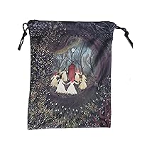 Tree-of Life-Altar Tarot Card Storage Bag Printed Dices Bag Tarot Card Holder Jewelry Pouch Velvet-Drawstring Gift Bag Dices Bag Pouch Dices Bag With Pockets Dices Bag Of Holding