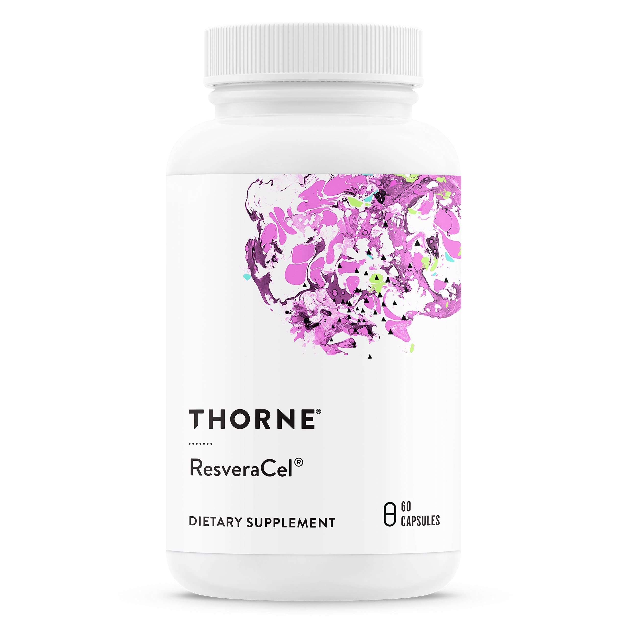 Thorne ResveraCel - Nicotinamide Riboside with Quercetin Phytosome and Resveratrol - Support Healthy Aging, Methylation, Cellular Energy Production and Metabolism - 60 Capsules - 30 Servings