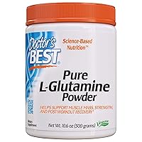 Pure L-Glutamine Powder, Supports Muscle Mass, Strength & Post-Workout Recovery, Amino Acid, 300g