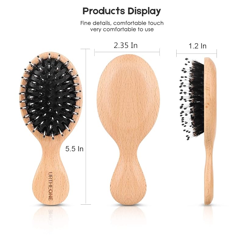 Mua Hair Brush, Sosoon Boar Bristle Paddle Hairbrush for Long Short Thick  Thin Curly Straight Wavy Dry Hair for Men Women Kids, No More Tangle,  Giftbox & Tail Comb Included trên Amazon