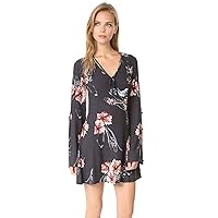 Women's One Size Homecoming Floral Print Long Sleeve Dress