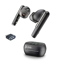 Voyager Free 60+ UC True Wireless Earbuds (Plantronics) – Noise-Canceling Mics for Clear Calls – ANC – Smart Charge Case w/Touch Controls–Works w/iPhone,Android,PC/Mac,Zoom,Teams–Amazon Exclusive