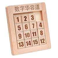 Wooden Color Puzzle Slide Number Puzzle Puzzle Number Cognition Slide Puzzle Toy for Boys Girls