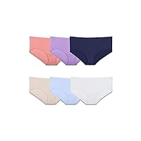 Fruit of the Loom Women's Underwear Breathable Panties (Regular & Plus, Plus Size Hipster-Micro Mesh-6 Pack, 9