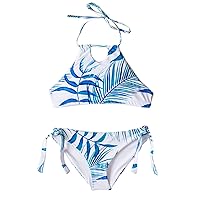 Chance Loves Juniors Girls/Women's 2 Piece Padded Swimsuit for Tweens & Teens with Halter Top