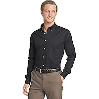 IZOD Men's Dress Shirt Regular Fit Stretch Solid Button Down Collar