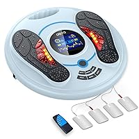Foot Circulation Machine, EMS TENS Foot Stimulator Boost Circulation,Relieve Aching Feet Legs, Electric Medical Foot Nerve Muscle Massager,Relieves Body Pains, Neuropathy(FSA HSA Eligible)
