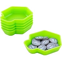 Feldherr SHELL Expansion Pack - 6 single-colored token trays for board game accessories, tokens, meeples and other small items, Color:Green