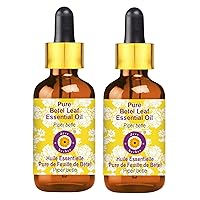 Deve Herbes Pure Betel Leaf Essential Oil (Piper betle) with Glass Dropper Steam Distilled (Pack of Two) 100ml X 2 (6.76 oz)