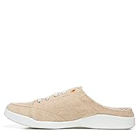 Vionic Beach Breeze Backless Sneakers for Women-Sustainable Shoes That Include Three-Zone Comfort with Orthotic Insole Arch Support, Machine Wash Safe- Sizes 5-11 Semolina Terry 7.5 Medium