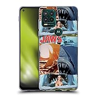 Officially Licensed Jaws Collage Art Graphics Soft Gel Case Compatible with Motorola Moto G Stylus 5G 2021