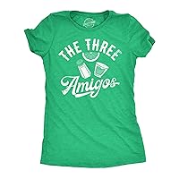 Womens The Three Amigos Funny T Shirt Sarcastic Drinking Graphic Tee for Ladies