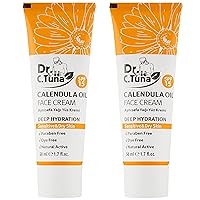 FARMASi 2-Pack Dr C Tuna Calendula Oil Face Cream - Soothing Moisturizer Skin Repair Natural Hydration Sensitive Skin Care Gentle Formula Daily Use Nourishing