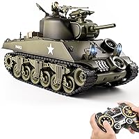  Remote Control Tank, RC US M1A2 Abrams Army Tank Toy, 2.4Ghz  9-Channel RC Military Vehicles with Rotating Turret and Sound, Best for 6 7  8 Boys Kids Xmas Military Toys 
