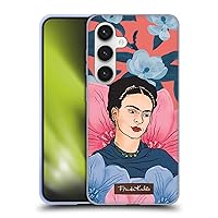 Head Case Designs Officially Licensed Frida Kahlo Floral Portrait 3 Soft Gel Case Compatible with Samsung Galaxy S24 5G
