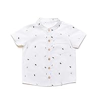 2T/3T/4T GOTS Organic Cotton Premium Shirt with Cactus and Pine Tree Prints