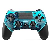 JORREP Wireless Controller for PS4, Remote Controller Compatible with PS-4/Slim/Pro, Wireless Gams Controller with Dual Vibration, 6-Axis Motion, Audio Function, Mini LED Indicator