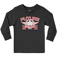 Threadrock Little Boys' Future Pilot Toddler L/S T-Shirt