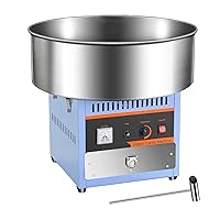 Cotton Candy Machine Commercial, 1000W Electric Cotton Candy Machine, Cotton Candy Maker with Stainless Steel Bowl, Sugar Scoop, Storage Drawer, Perfect for Family Party, Kids Birthday