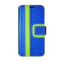 Exian Multifunctional Cell Phone Case for iPhone 6 Plus - Retail Packaging - Blue & Green