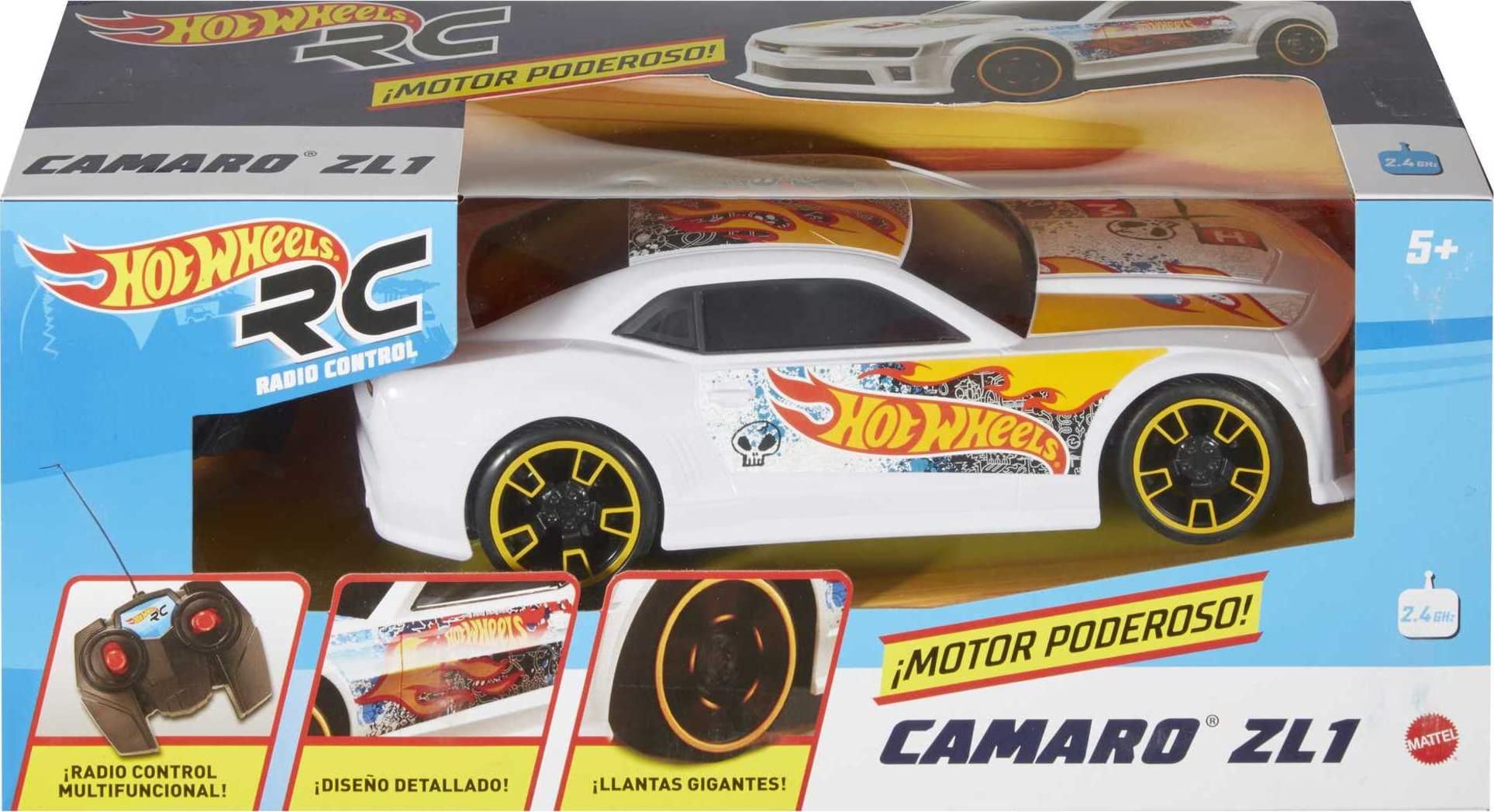 Mua Hot Wheels Remote Control Car, White ZL1 Camaro RC Vehicle with  Full-Function Remote Control, Large Wheels & High-Performance Engine,   GHz with Range of 65 Feet [Amazon Exclusive] trên Amazon Mỹ