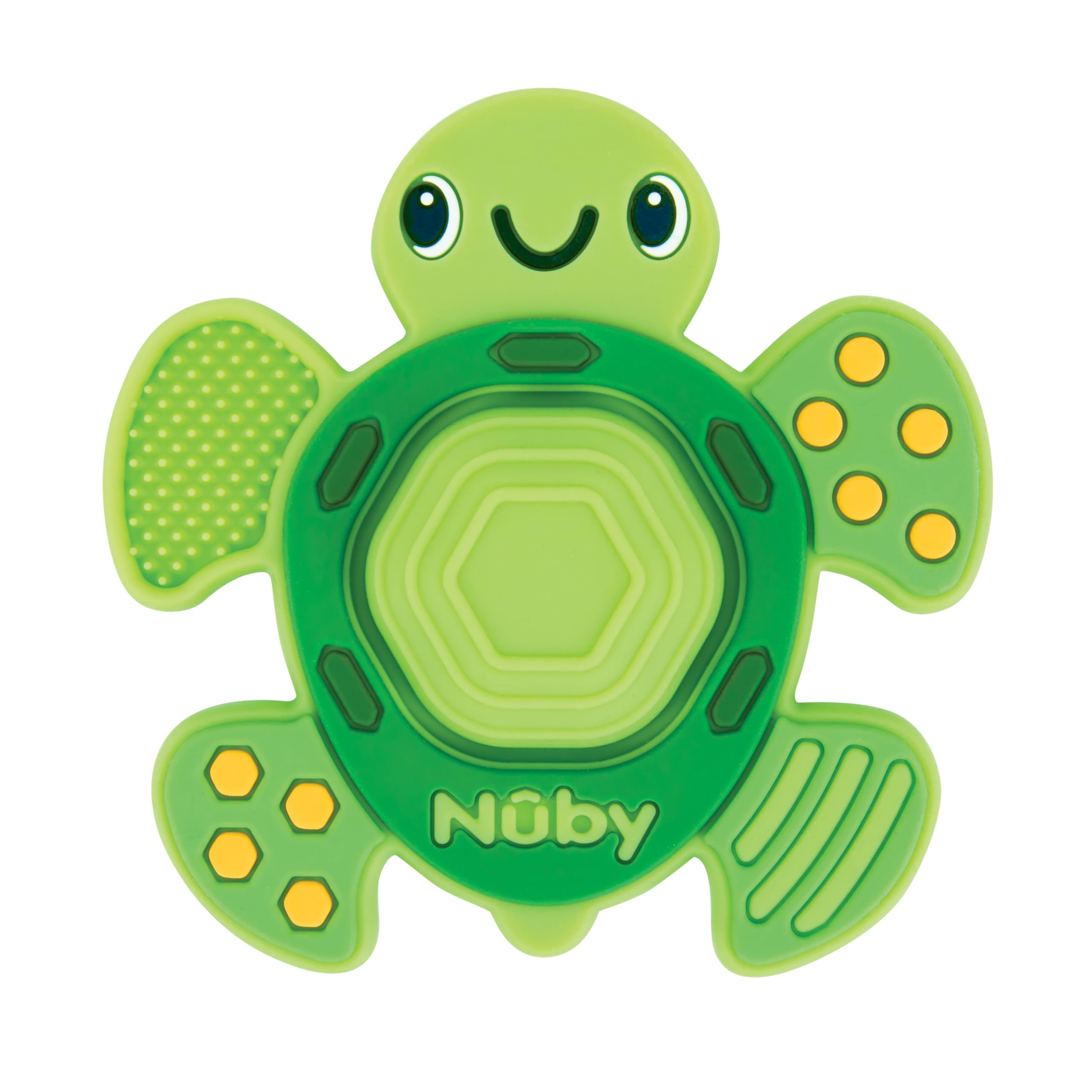 Nuby Teethe N' Pop Sensory Play Teether, BPA Free, 3+m, Turtle