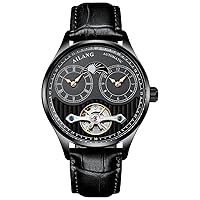 Men's Automatic Watch Dual Time Clown Moon Phase Ailang Series Watches