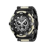 Invicta Men's 53mm Reserve Hyperion Black and White Luminous Swiss Chrono Watch Model:37335