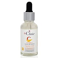 Vitamin C Facial Day Serum | Anti Aging, Fine Lines, Eye Wrinkle Skin Repair with Hyaluronic Acid | Moisturizer and Pore Cleanser | Protects from Acne Scars, Sun Damage, 1.01 fl.Oz.