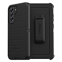 OtterBox Defender Series Case for Samsung Galaxy S21 FE 5G (Only) - Holster Clip Included - Microbial Defense Protection - Non-Retail Packaging - Black