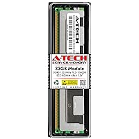 A-Tech 32GB DDR3 1333MHz PC3-10600R ECC RDIMM 4Rx4 Quad Rank 1.5V ECC Registered DIMM 240-Pin Server RAM Memory Upgrade Module (A-Tech Enterprise Series)