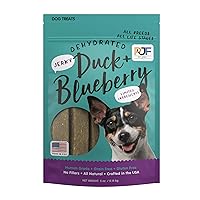 Premium Dog Treats | 100% Human Grade | USA Made | Grain Free | Duck and Blueberry, 5 oz.