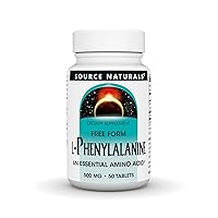 Source Naturals L-Phenylalanine Free Form Essential Amino Acid - 50 Tablets