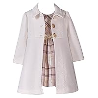 Bonnie Jean Girls 12M-6X Special Occasion Holiday Dress Coat Set