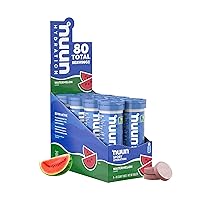 Nuun Sport Electrolyte Tablets for Proactive Hydration, Watermelon, 8 Pack (80 Servings)