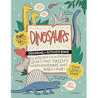 DINOSAURS Coloring + Activity Book: Secret Codes, Puzzles, Hidden Dinosaurs, Jokes, Mazes & MORE! (Caravan Coloring + Activity Books)