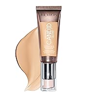 Revlon PhotoReady Candid Glow Moisture Glow Anti-Pollution Foundation with Vitamin E & Prickly Pear Oil, Anti-Blue Light Ingredients, without Parabens, Pthalates, & Fragrances, Natural Ochre, 0.75 oz