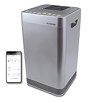 Nuwave Air Purifiers for Home Large Room Up to 2934 Sq. Ft, Auto Mode Air Quality & Odor Monitors, 5-Stage Filtration with 8 Additional HEPA/Carbon Combo Filters, Remove Dust Smoke Pollutants Odor