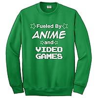 Threadrock Fueled by Anime & Video Games Unisex Sweatshirt