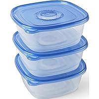 Glad Food Storage Containers - Family Sized Container - 104 Ounces - 3 Containers