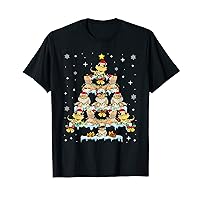dWRy Merry Xmas Santa Bearded Dragon Lover Christmas Tree T-Shirt