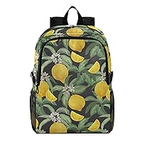 ALAZA Lemon Pattern Tropical Fruit Summer Exotic Lightweight Packable Foldable Travel Backpack